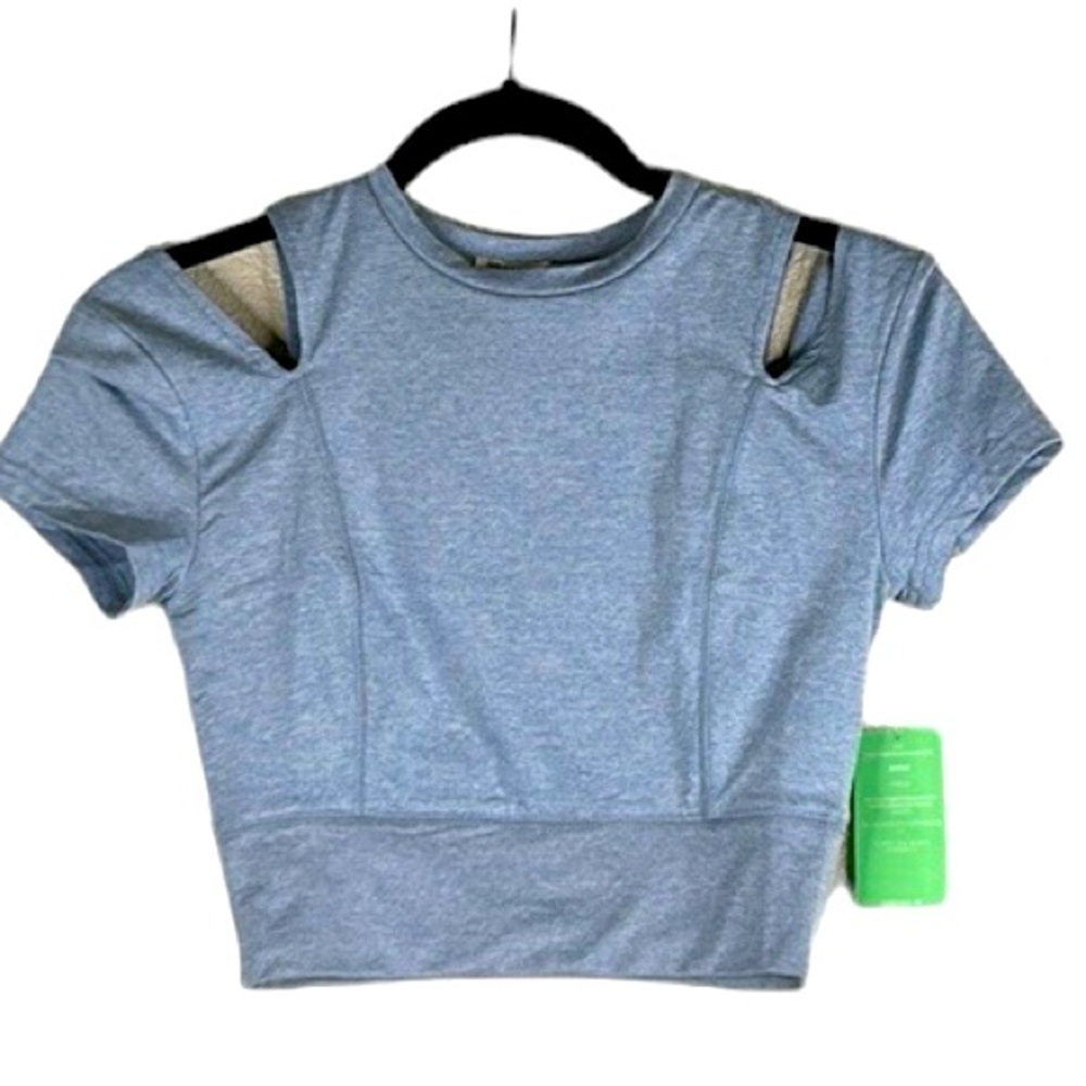 Forever 21 Blue Cropped Active Knit Cropped Top Size Small New with tags!